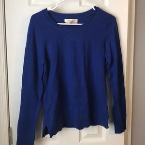 Cobalt blue wool sweater, size L
